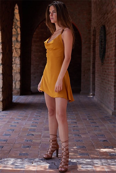 Chandra Dress – Mustard