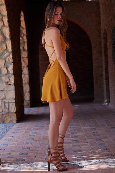Chandra Dress – Mustard
