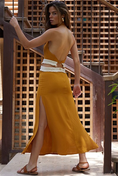 Shahrzad Dress – Mustard