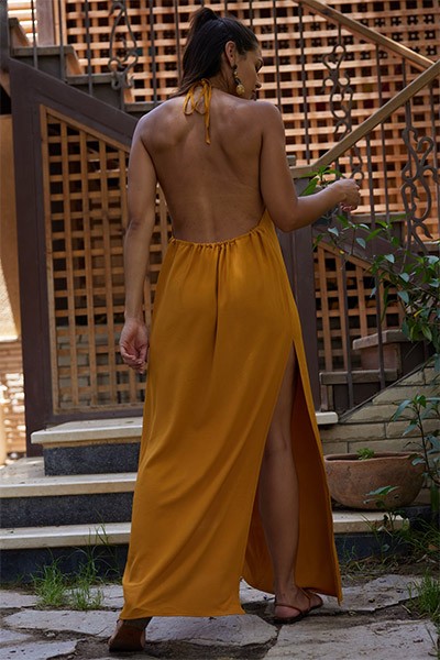 Ophelia Dress – Mustard