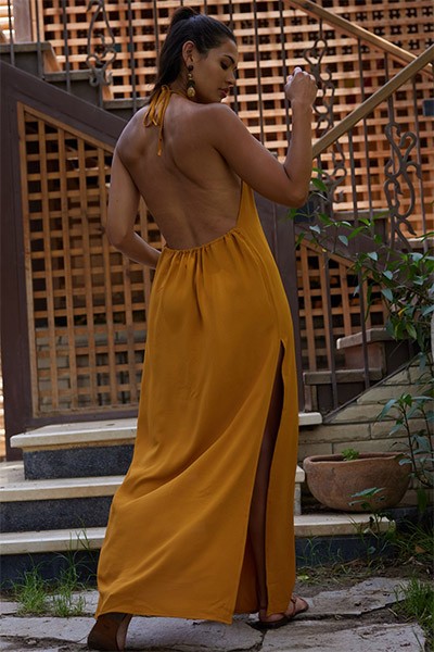 Ophelia Dress – Mustard