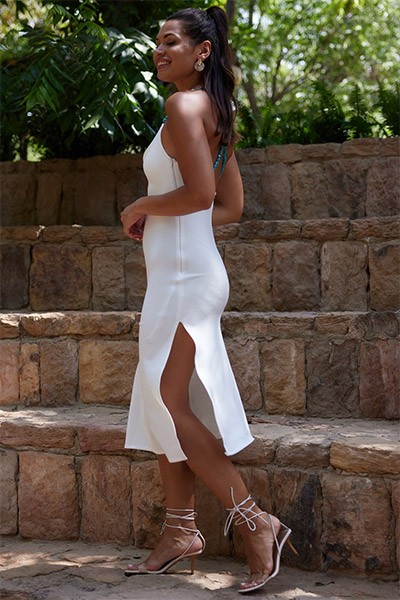 Demetria Dress – White