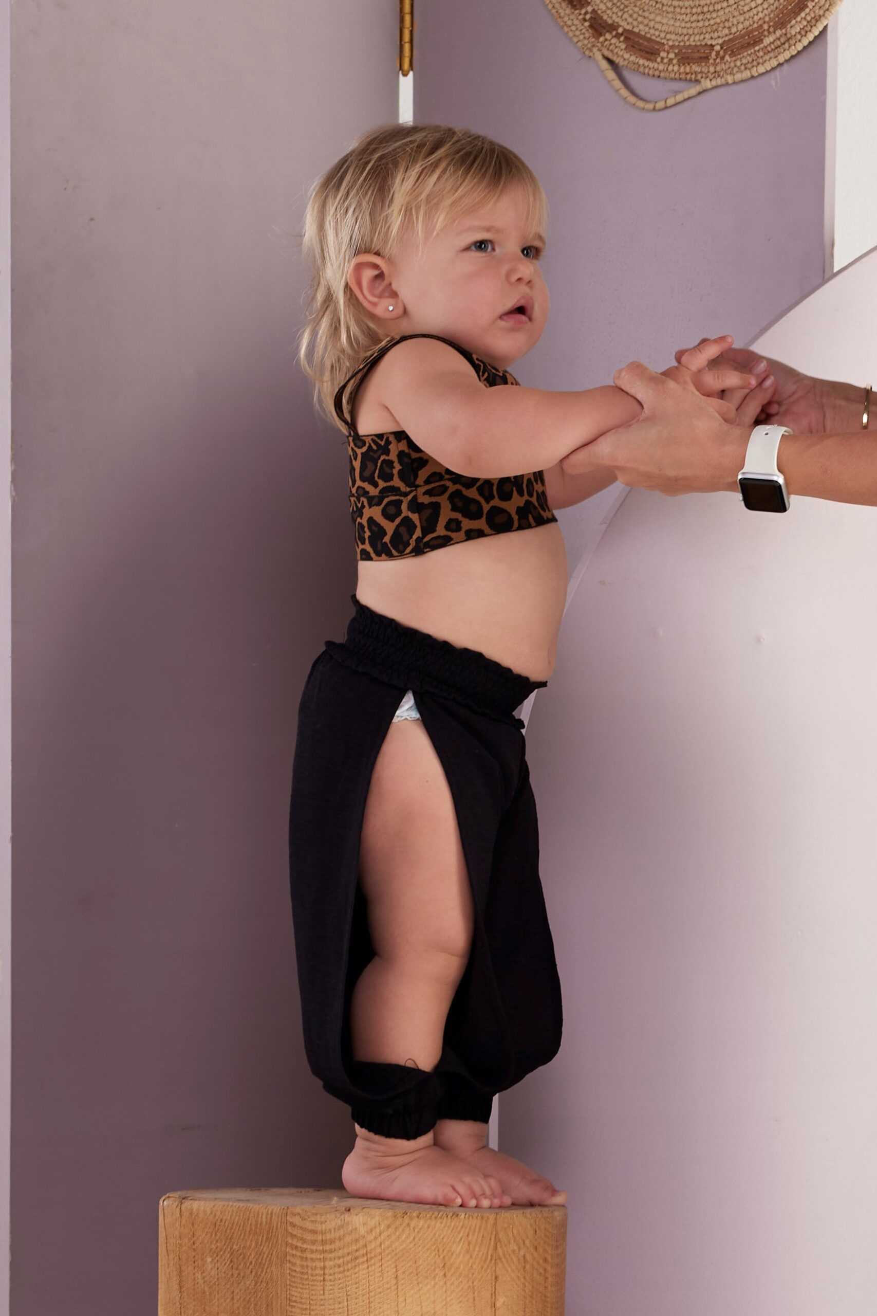 Jazzy Baby Pants – Black