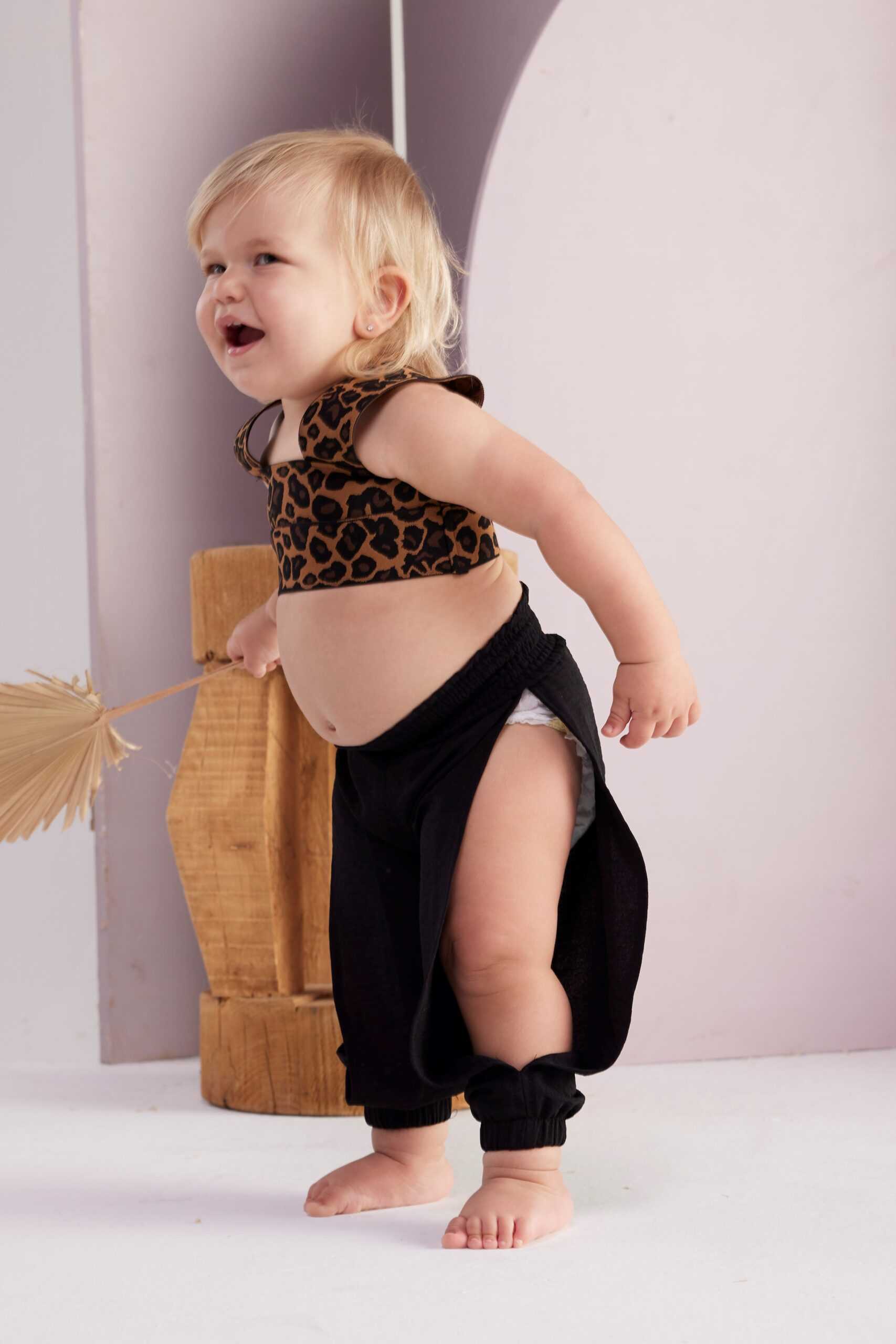 Jazzy Baby Pants – Black