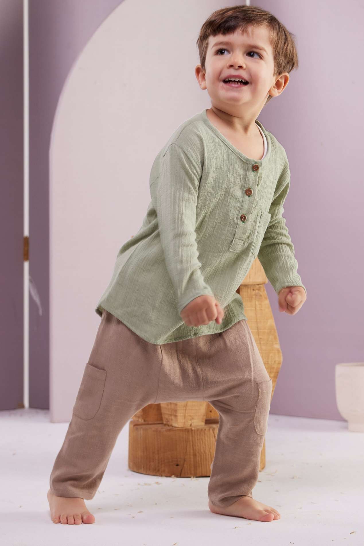 Riko Linen Harem Pants