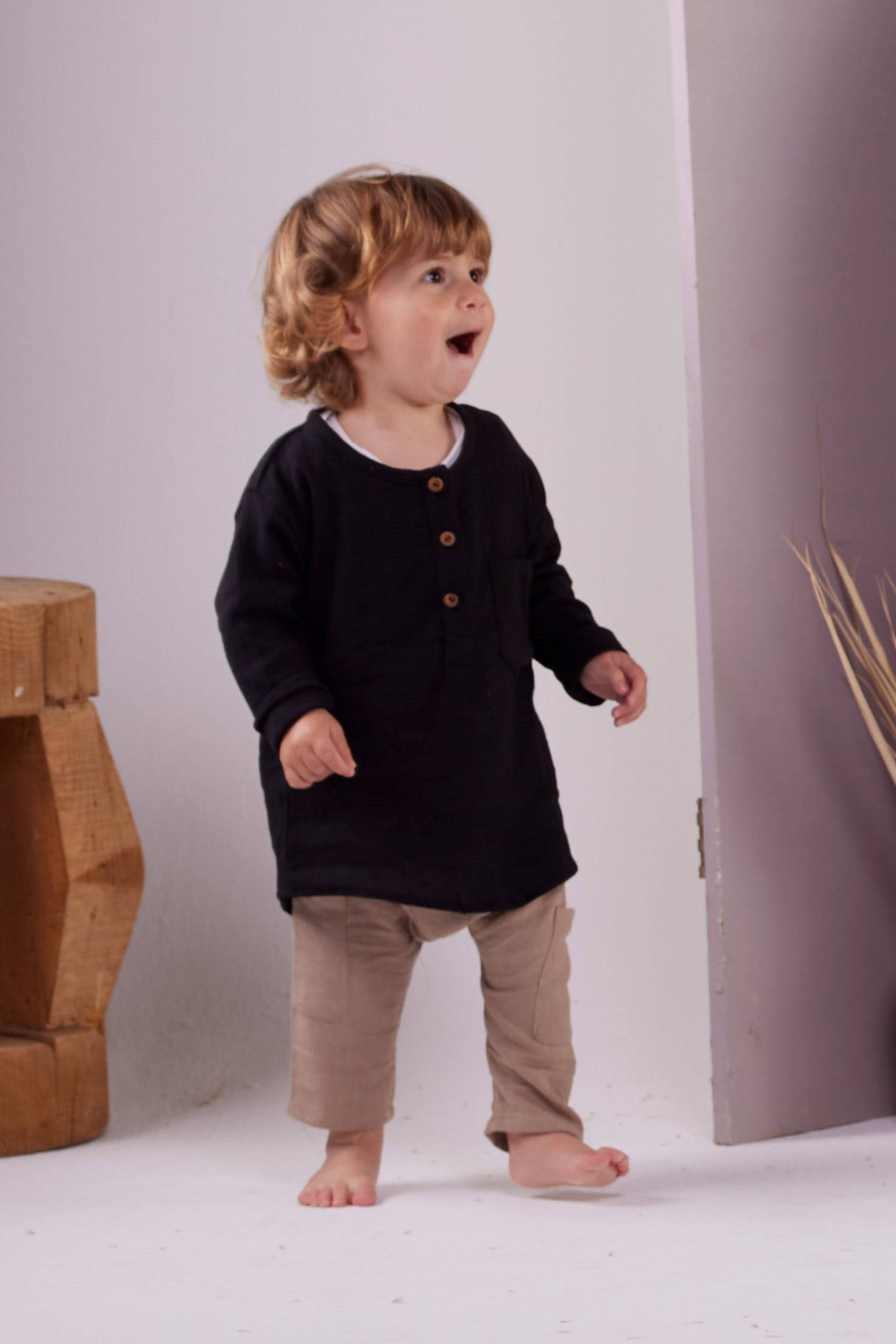 Fouki Linen Shirt – Black