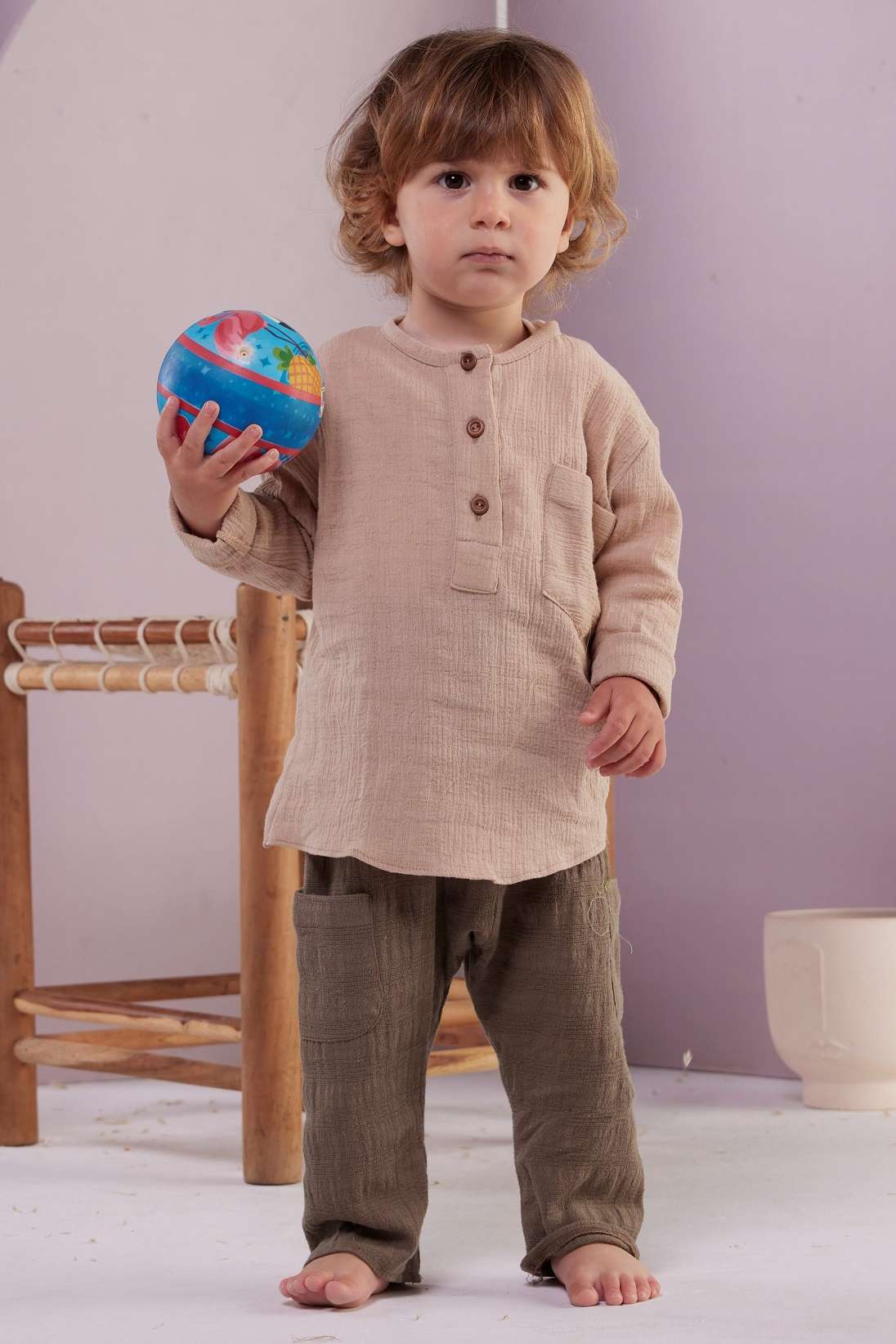 Fouki Linen Shirt – Beige