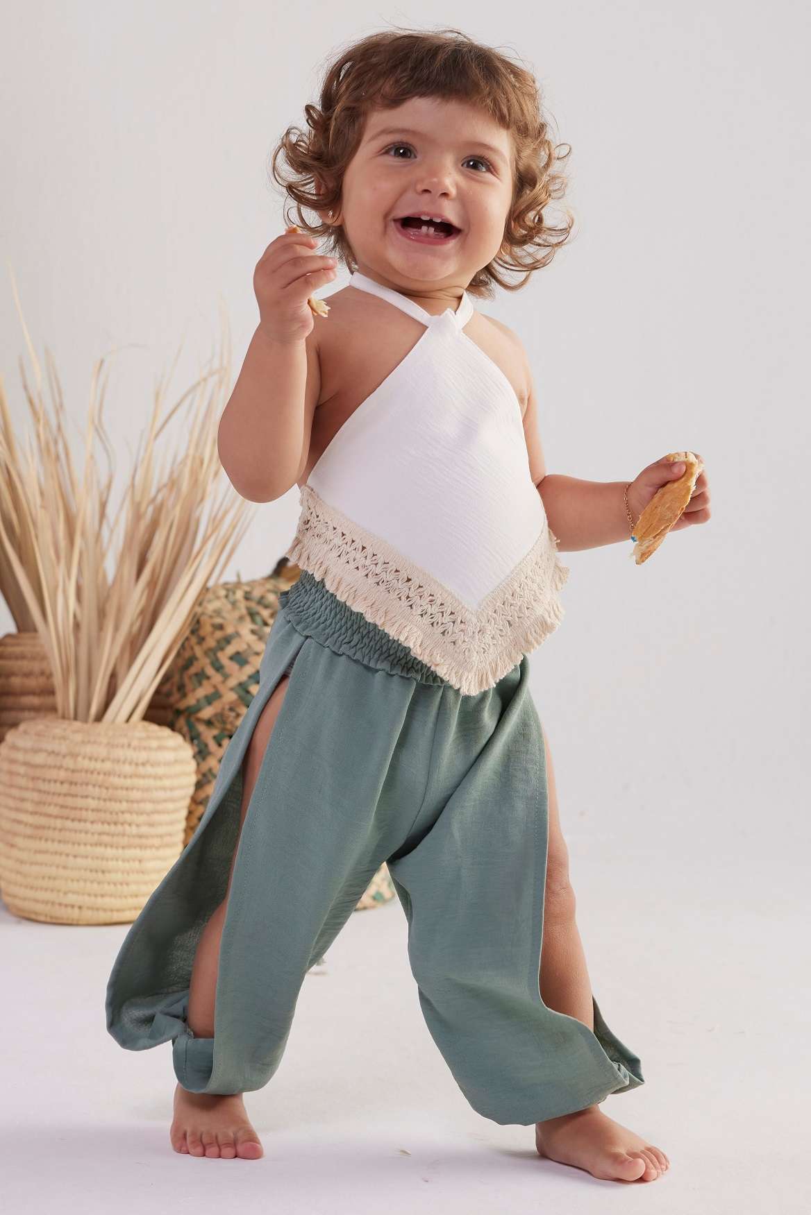 Jazzy Baby Pants – Blue