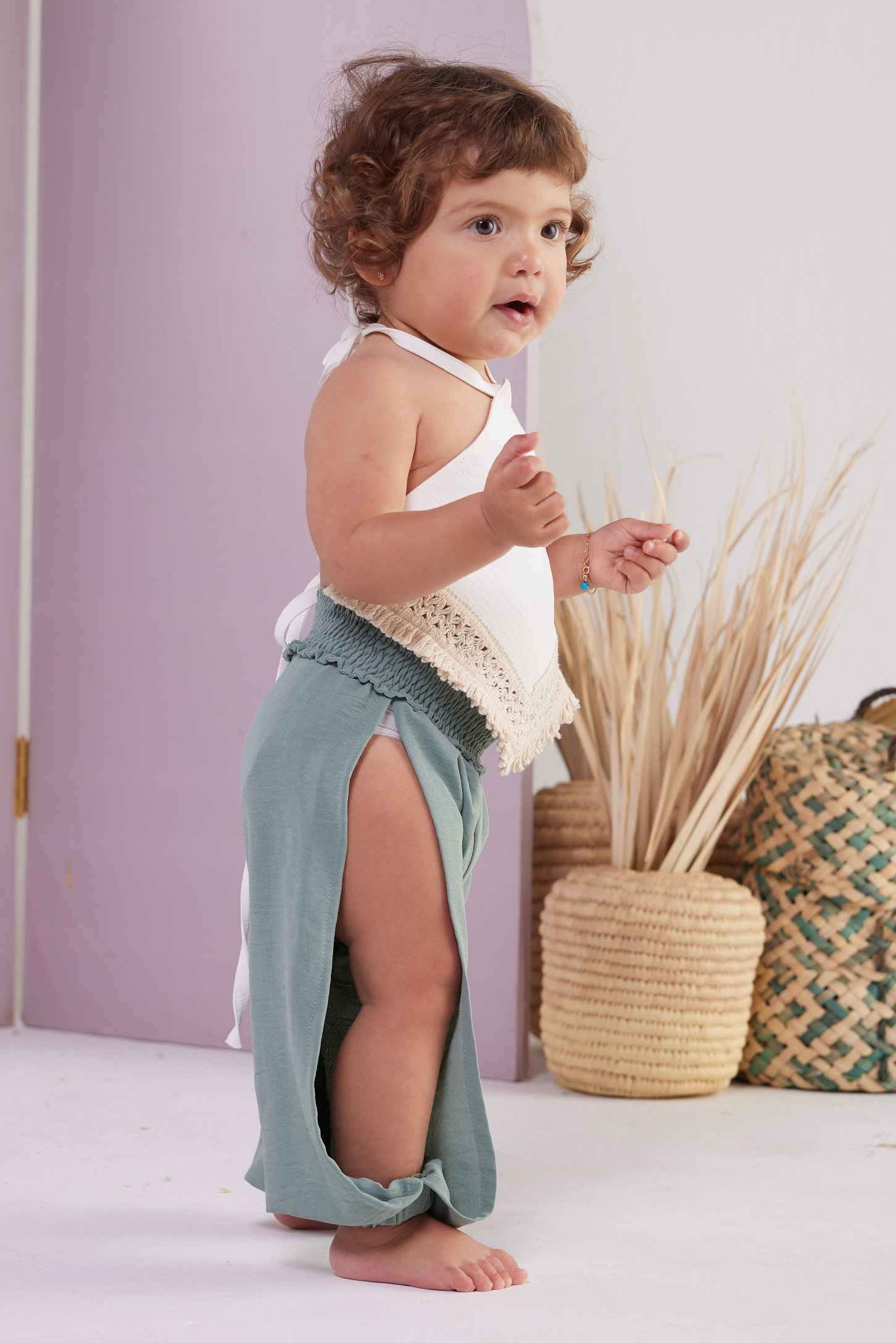Jazzy Baby Pants – Blue