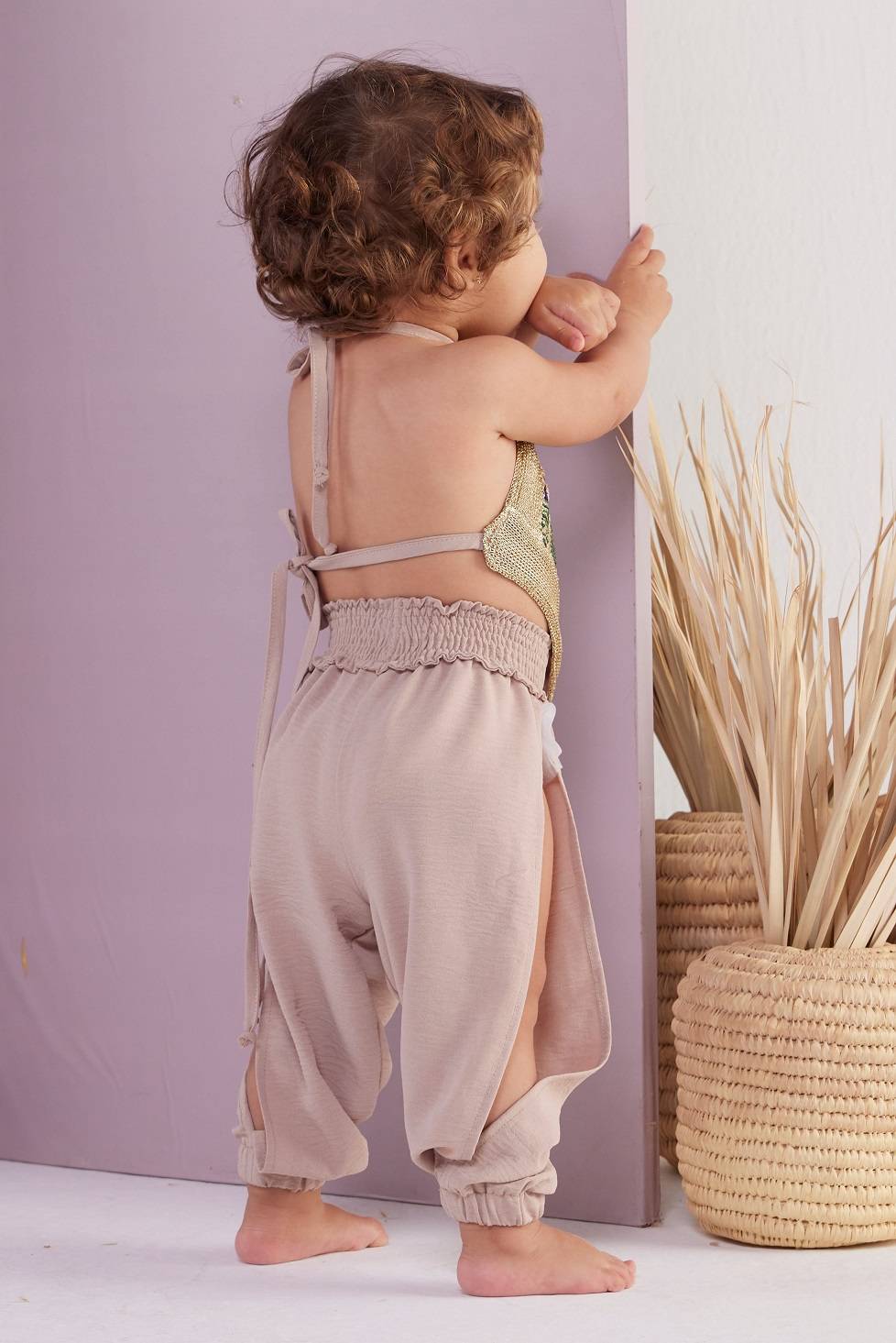 Jazzy Baby Pants – Beige