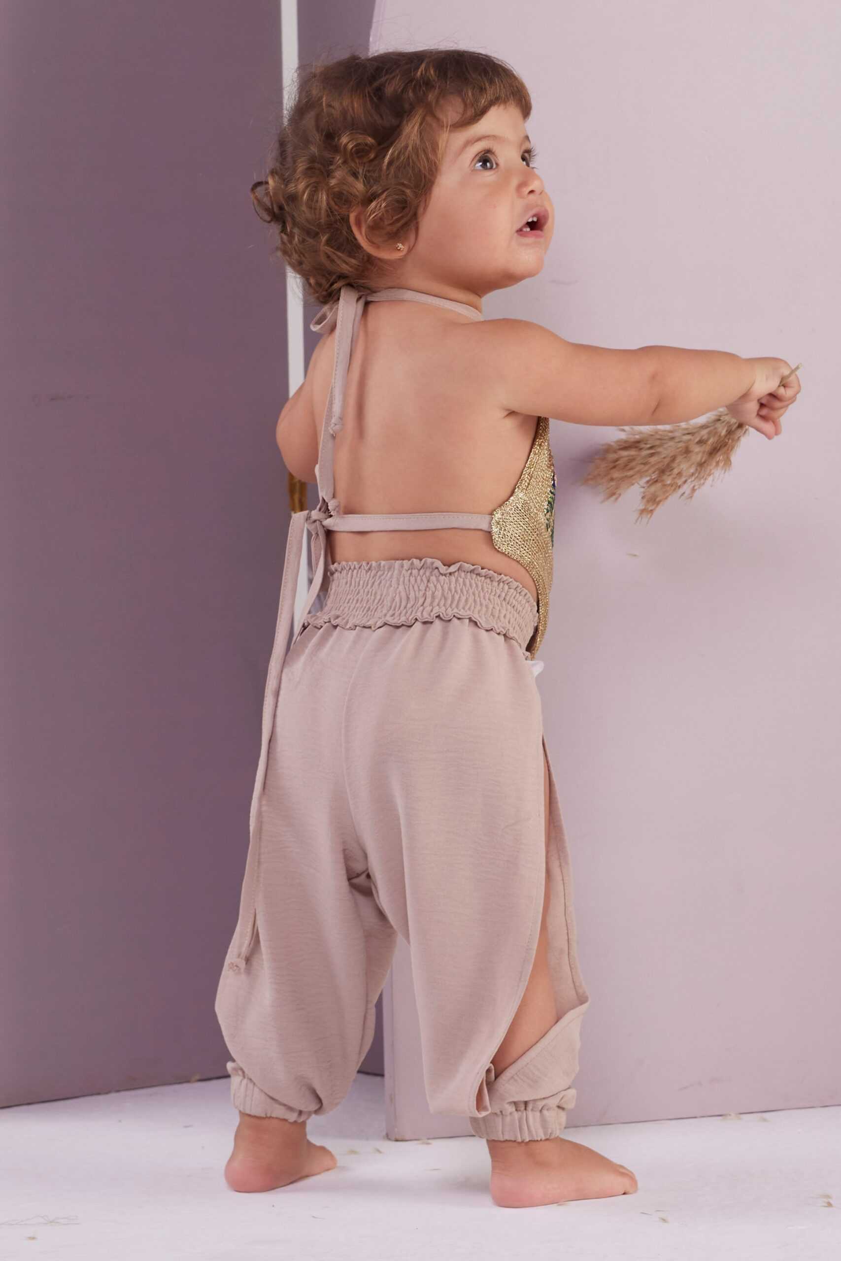 Jazzy Baby Pants – Beige