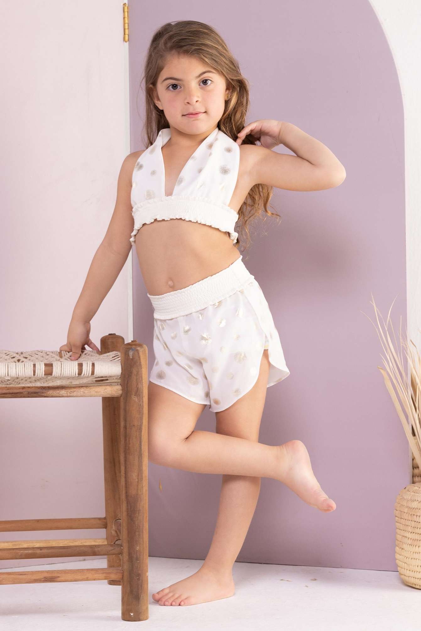 Diga Polka Set (White)