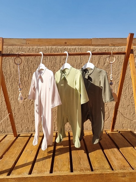 3-Pack Zip-Up Sleepsuits (Greenish)