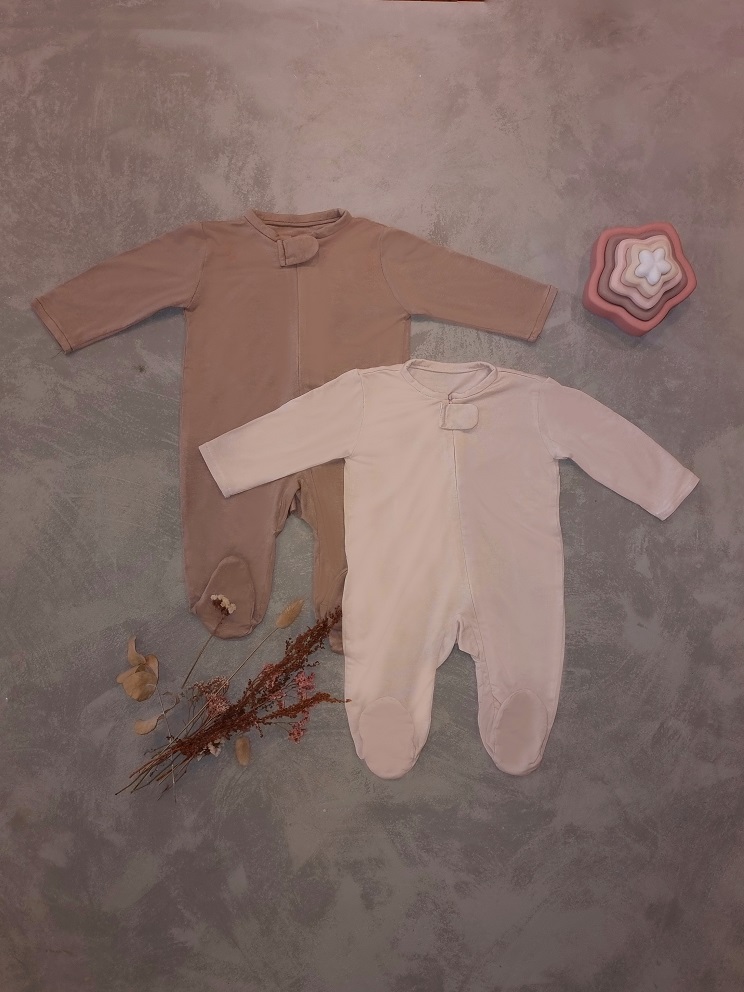 2-Pack Zip-Up Sleepsuits (Pinkish)