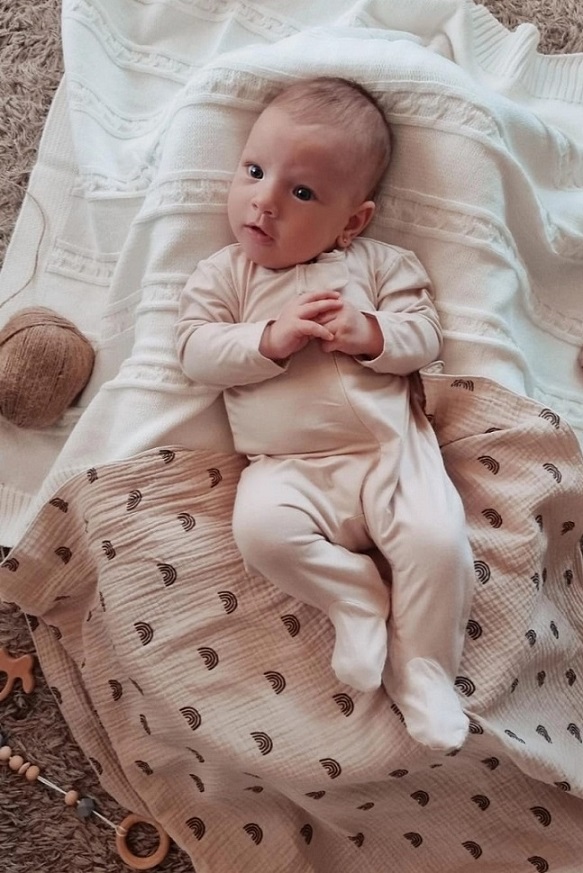 Rose Zip-Up Sleepsuit