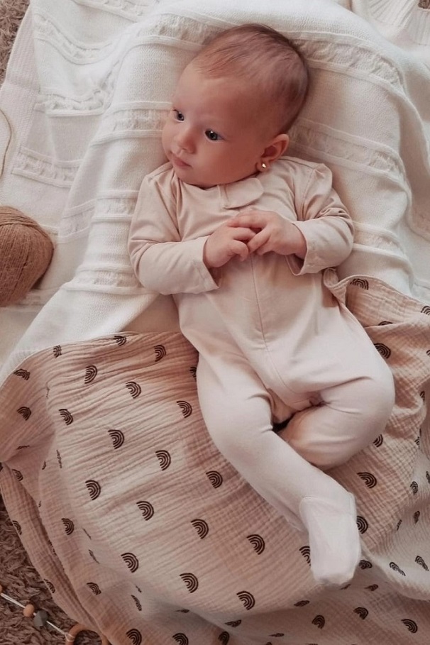 Rose Zip-Up Sleepsuit