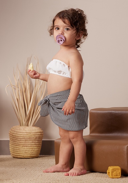 Baby Beach Wrap Skirt – Stripes