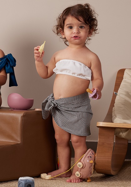 Baby Beach Wrap Skirt – Stripes