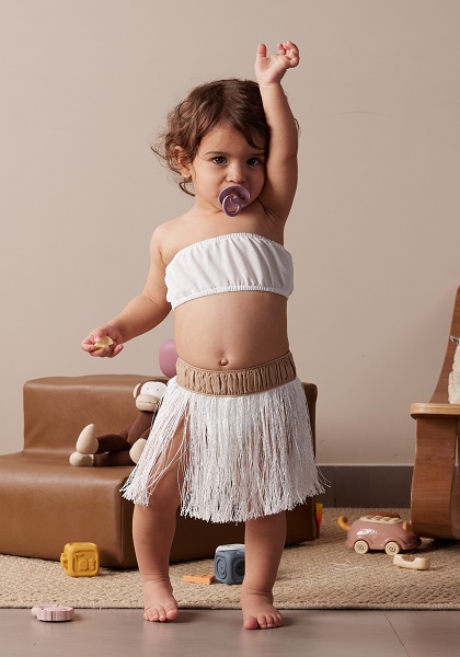 Fringe Skirt – White