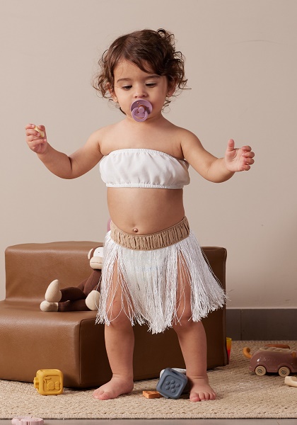 Fringe Skirt – White