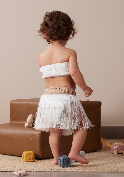 Fringe Skirt – White