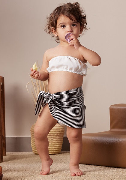 Baby Beach Wrap Skirt – Stripes