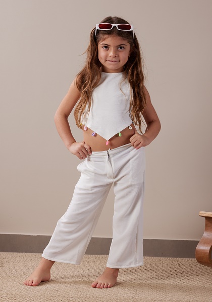 Baby Laia Pants – White