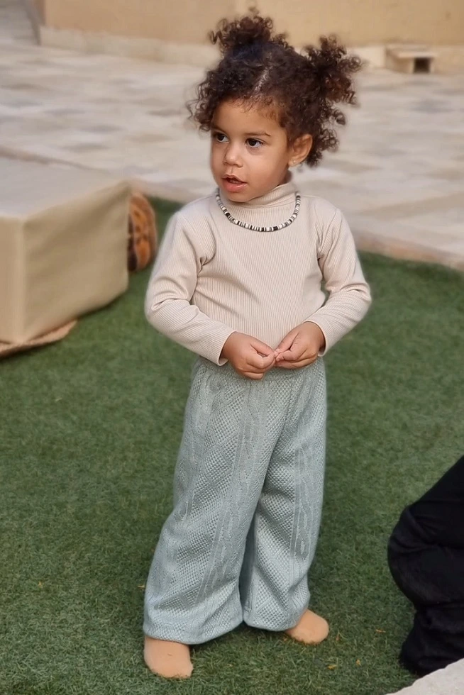 Jaleelah Pants – Baby Blue