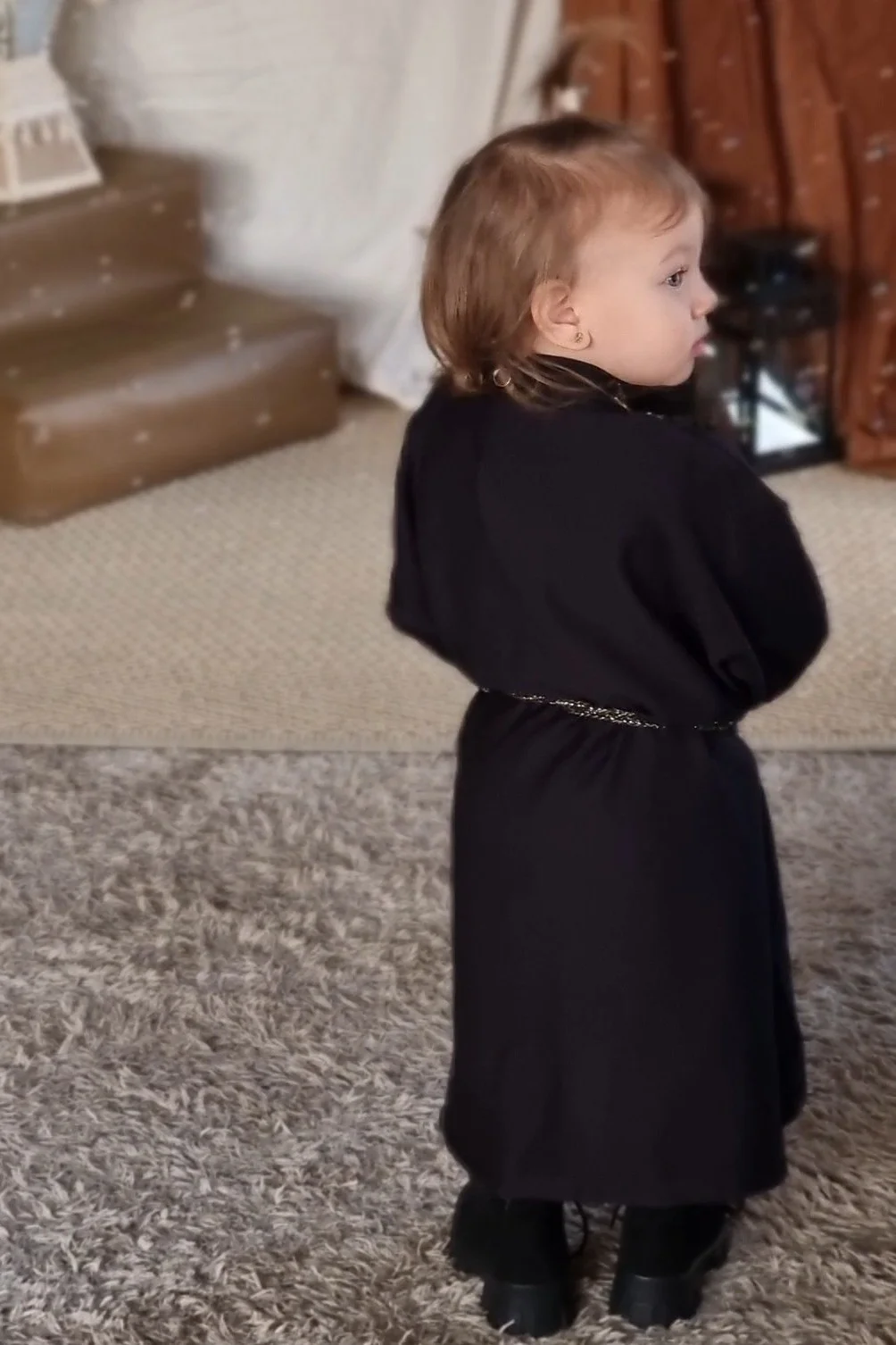 Baby Thurayya Kaftan – Black