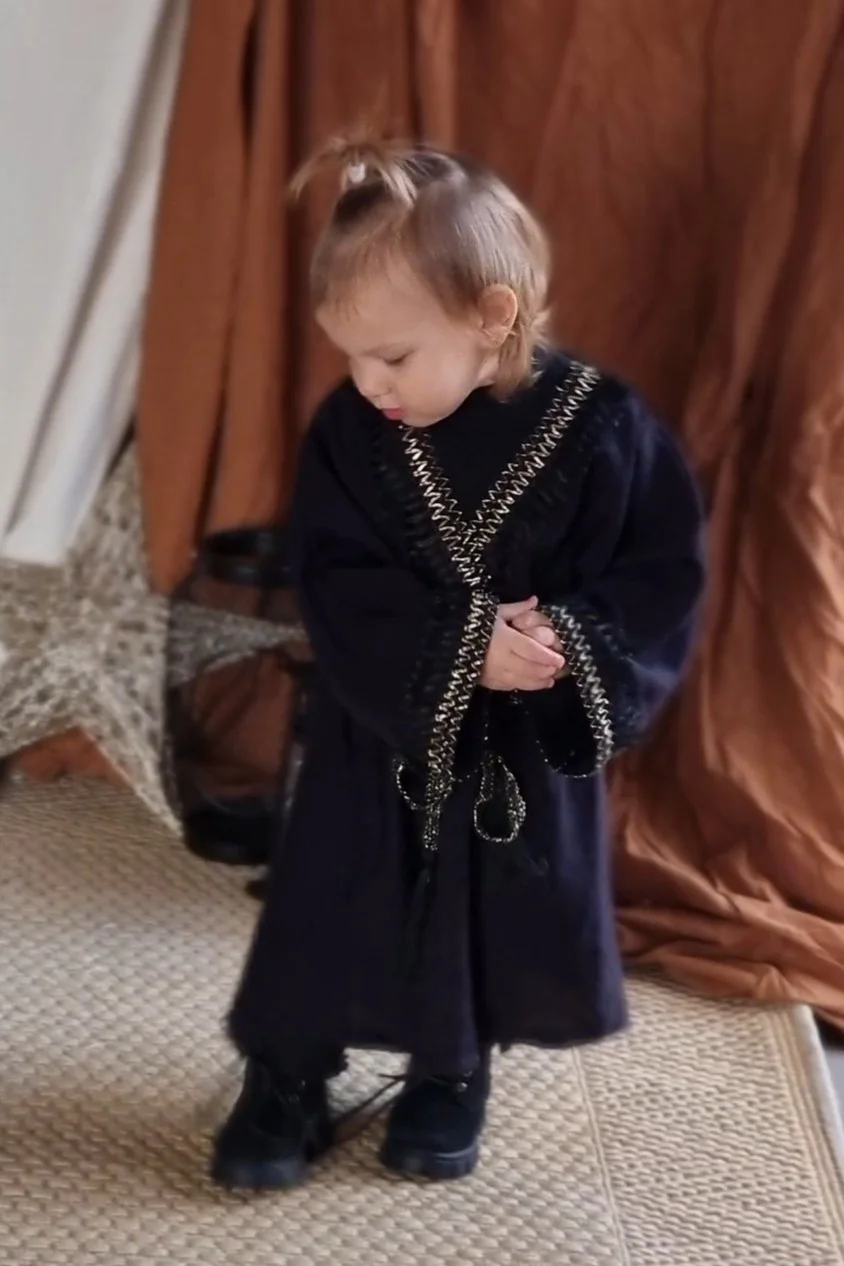 Baby Thurayya Kaftan – Black