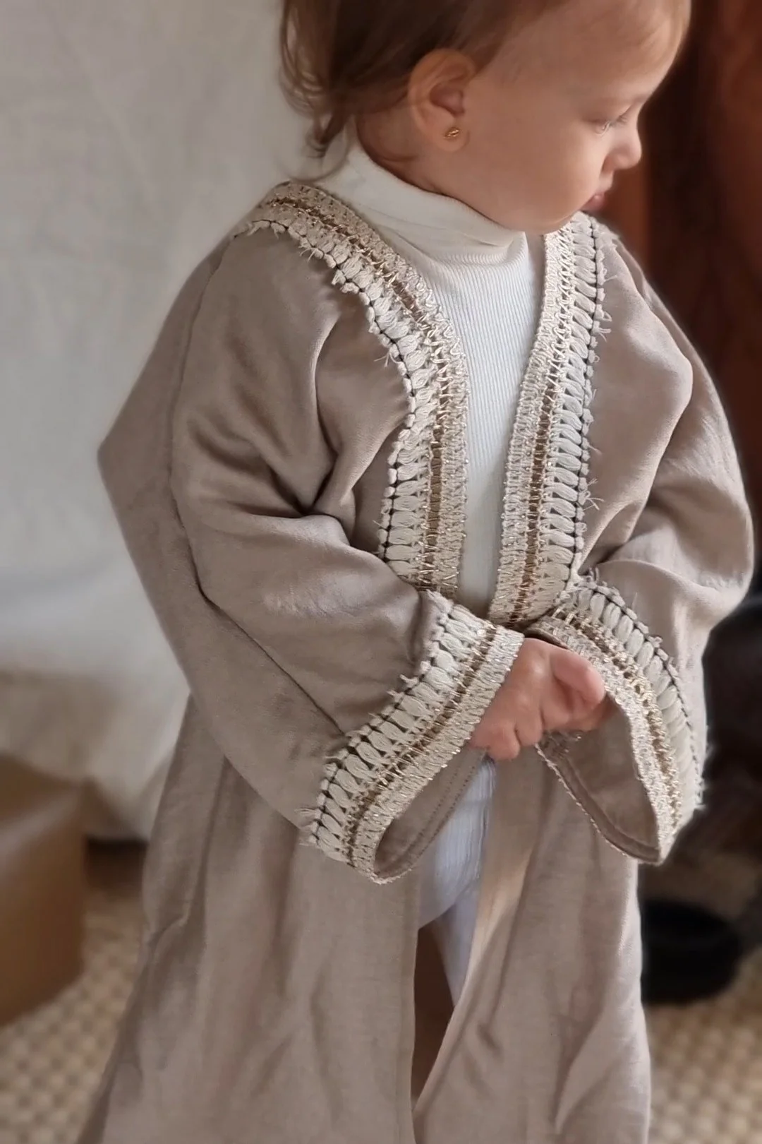 Baby Thurayya Kaftan – Beige