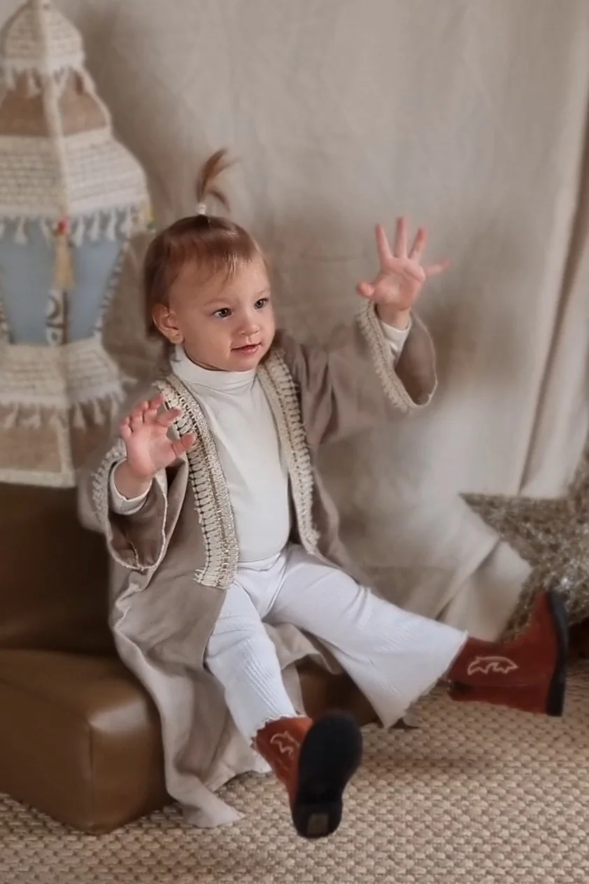 Baby Thurayya Kaftan – Beige