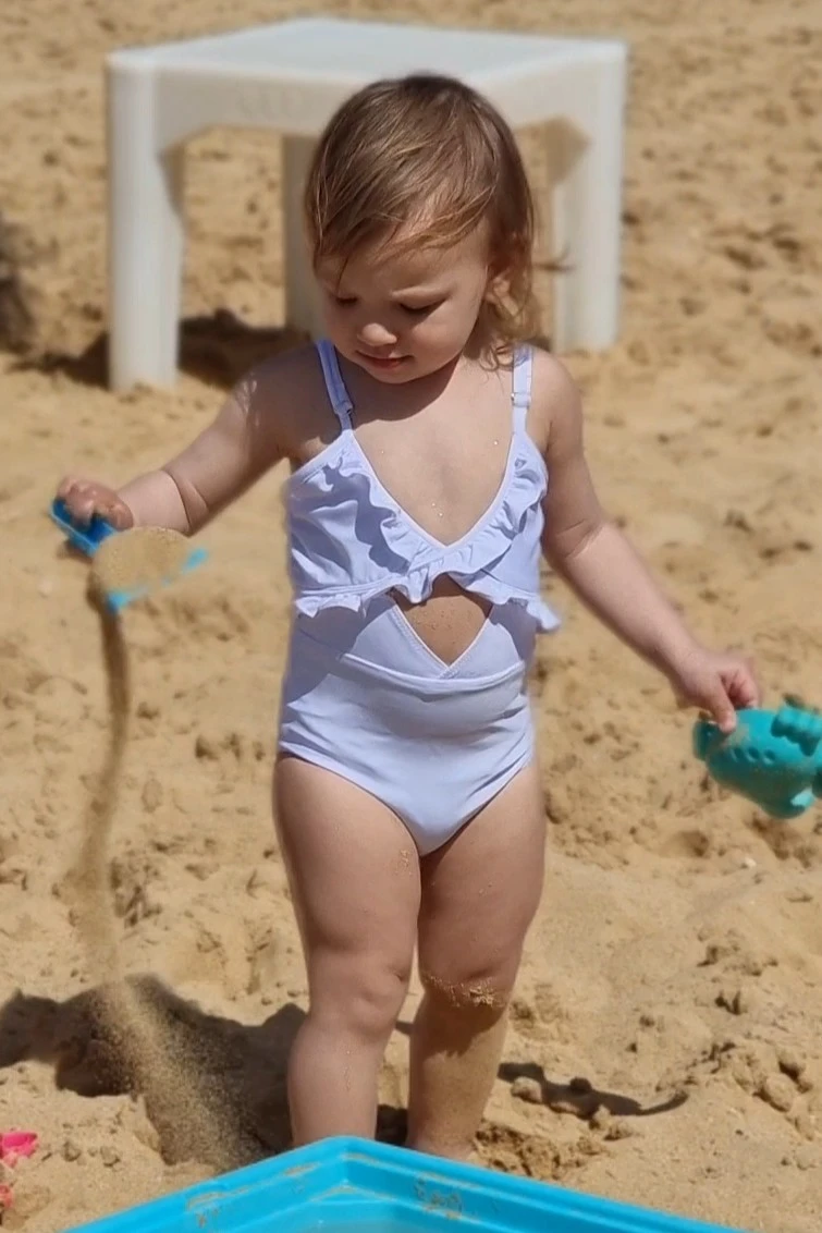 Talia Shore Swimsuit – White