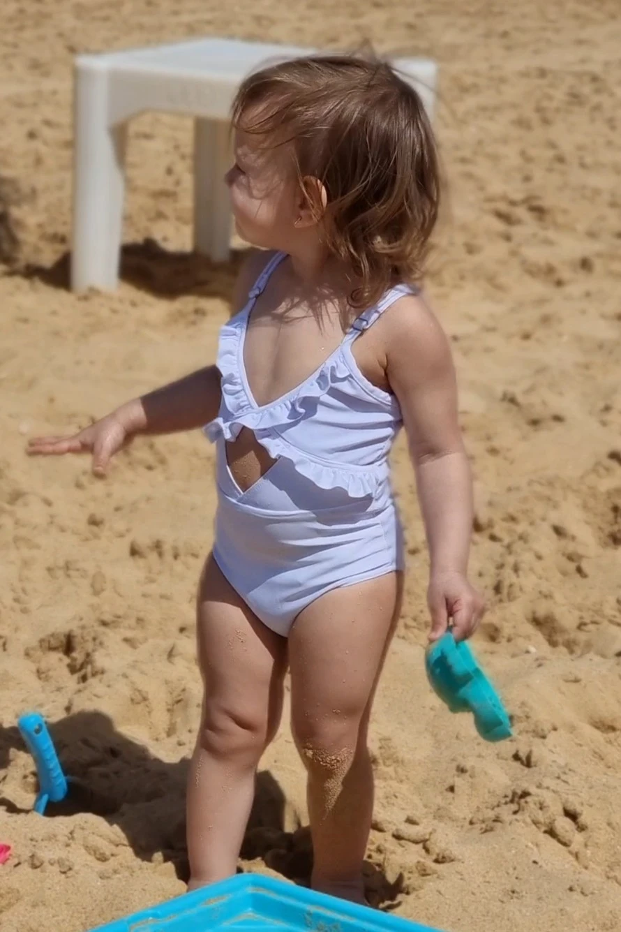 Talia Shore Swimsuit – White