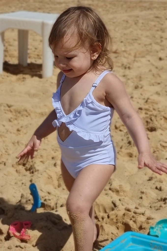 Talia Shore Swimsuit – White