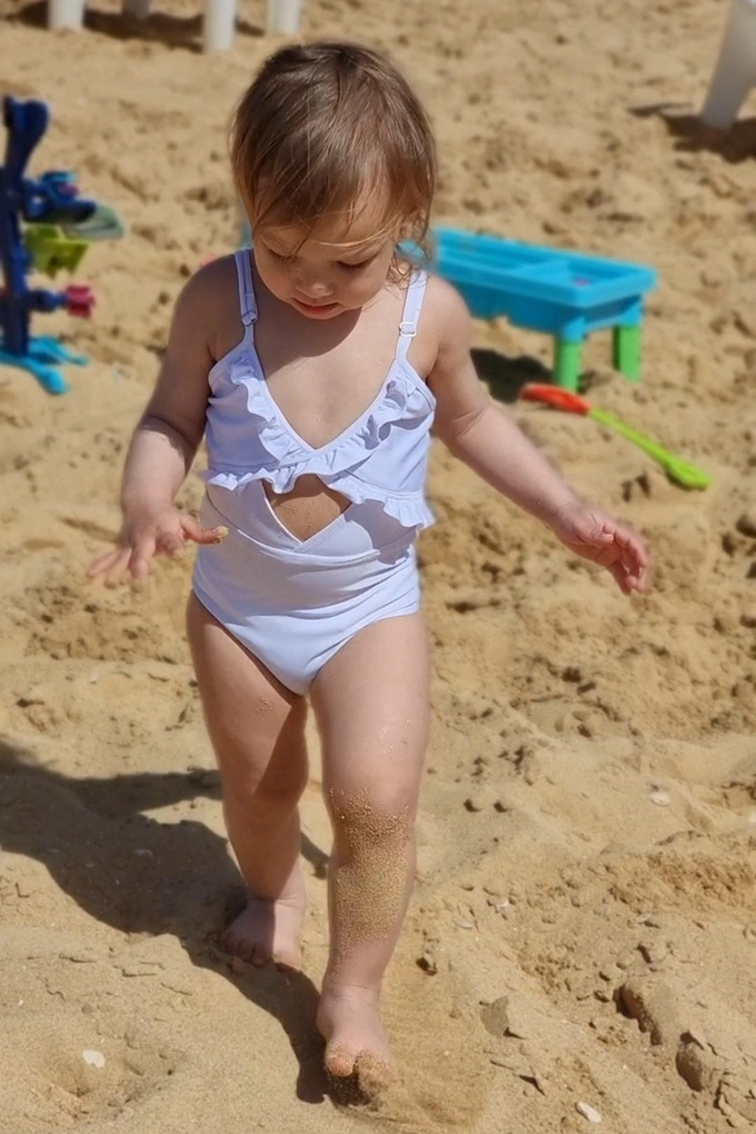 Talia Shore Swimsuit – White