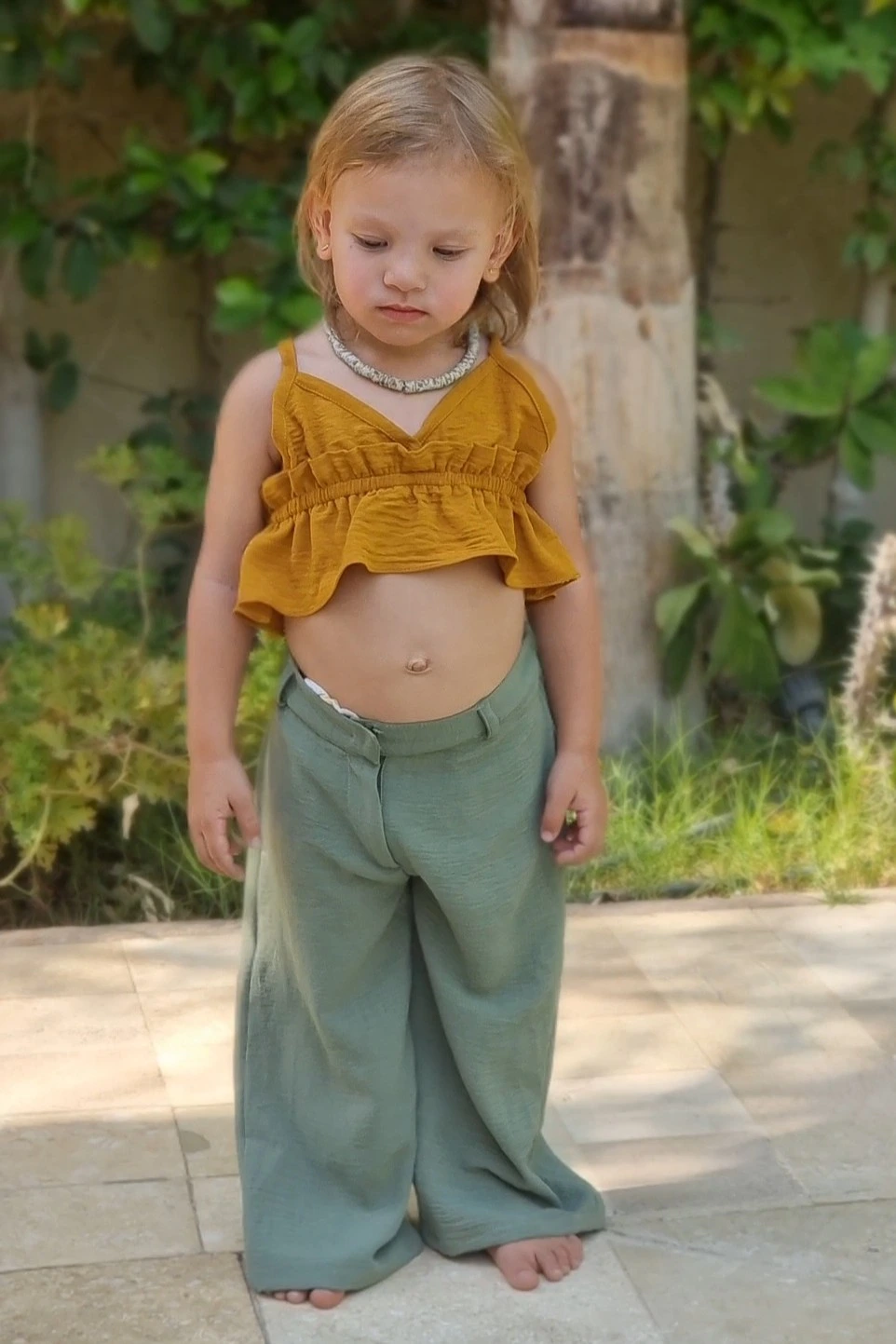 Baby Laia Pants – Olive Green