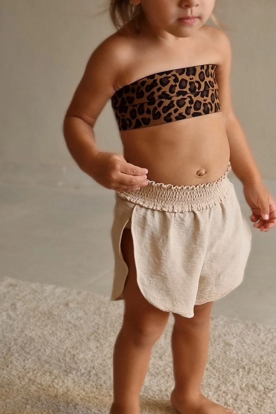 Jazzy Baby Shorts – Beige