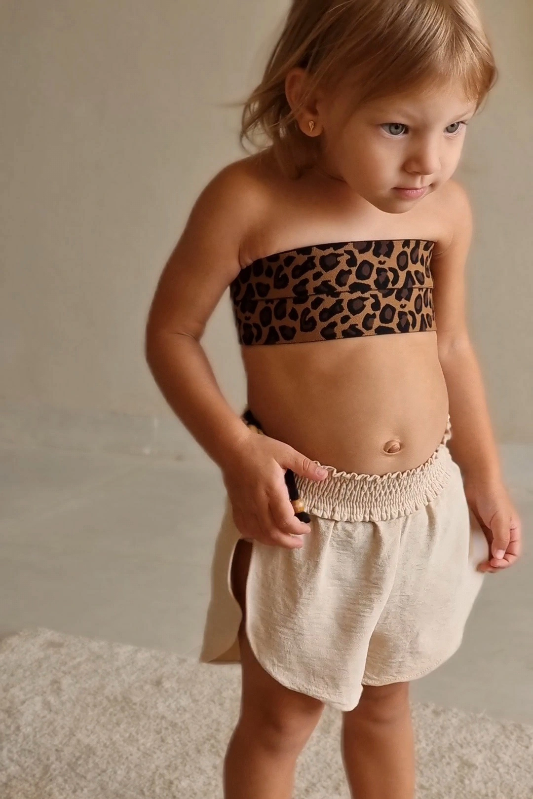 Jazzy Baby Shorts – Beige