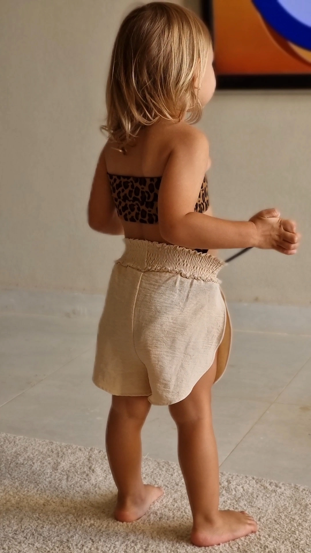 Jazzy Baby Shorts – Beige