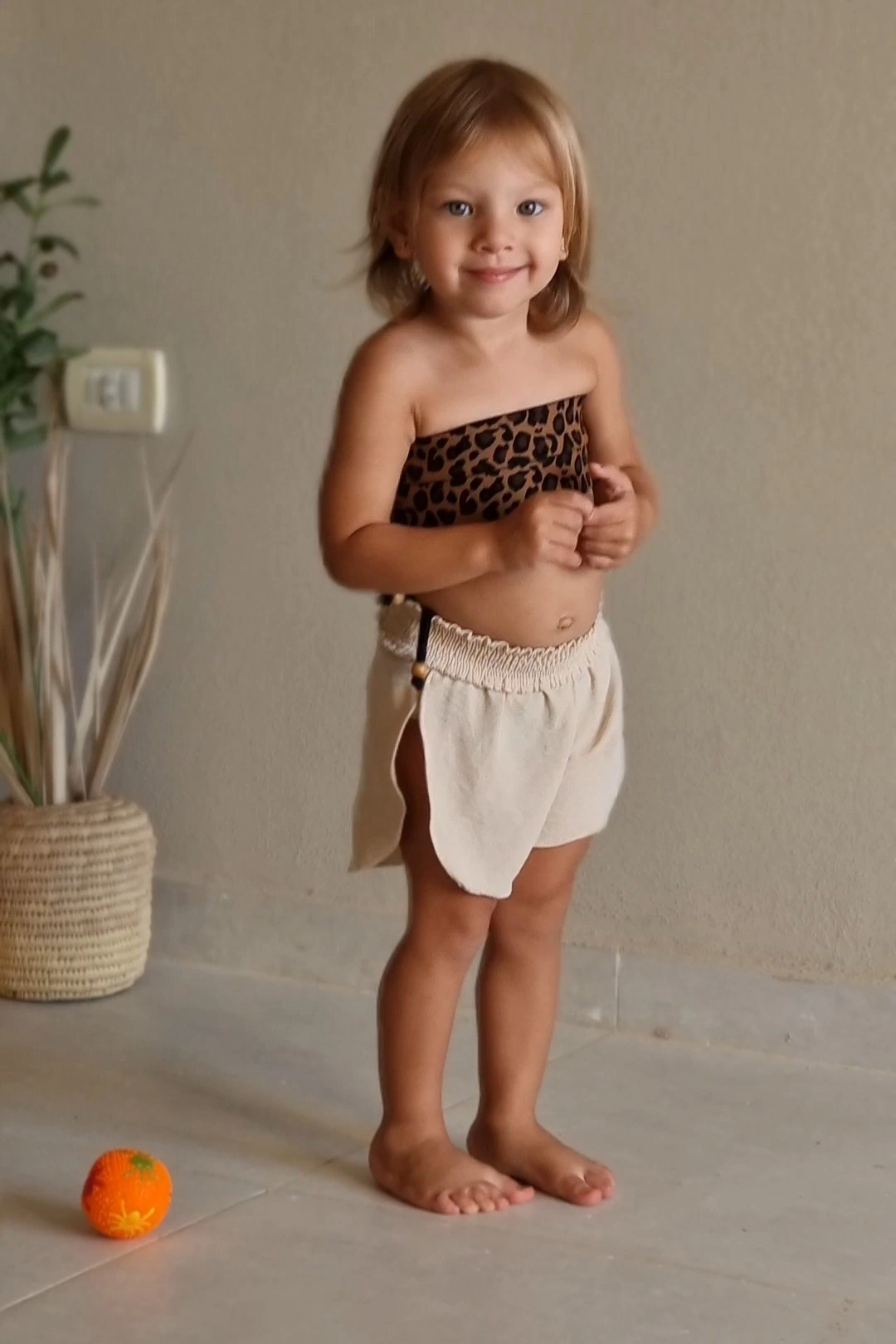 Jazzy Baby Shorts – Beige