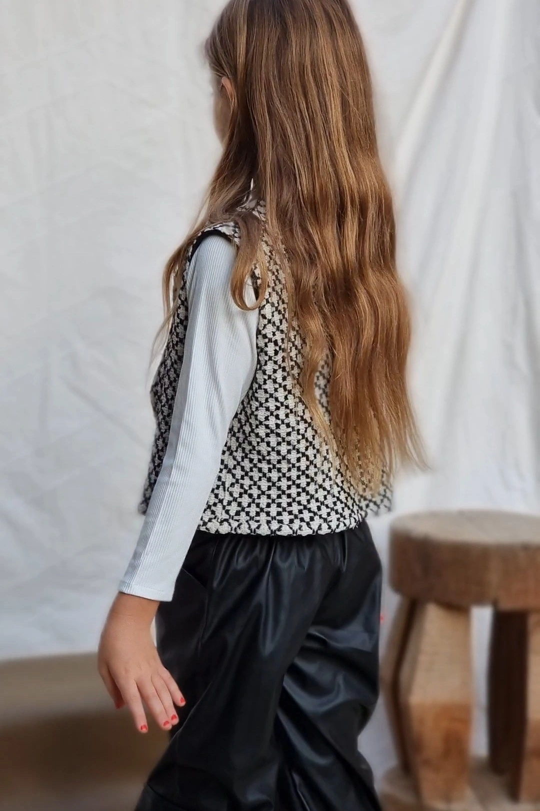 Nouni Double-Sided Vest – Squares