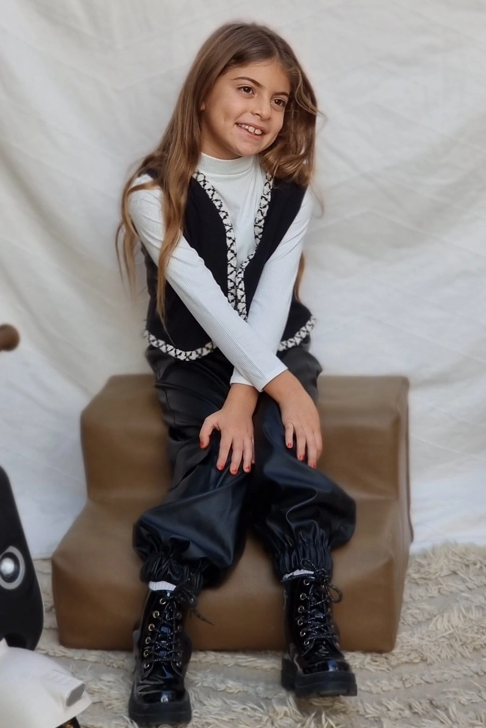 Nouni Double-Sided Vest – Squares