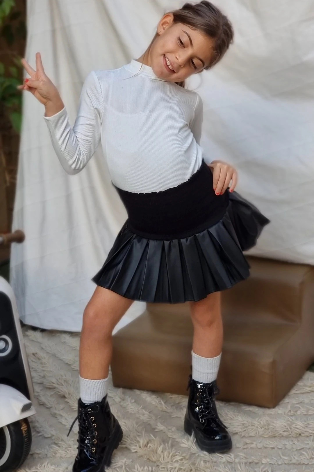 Gia Skirt – Leather