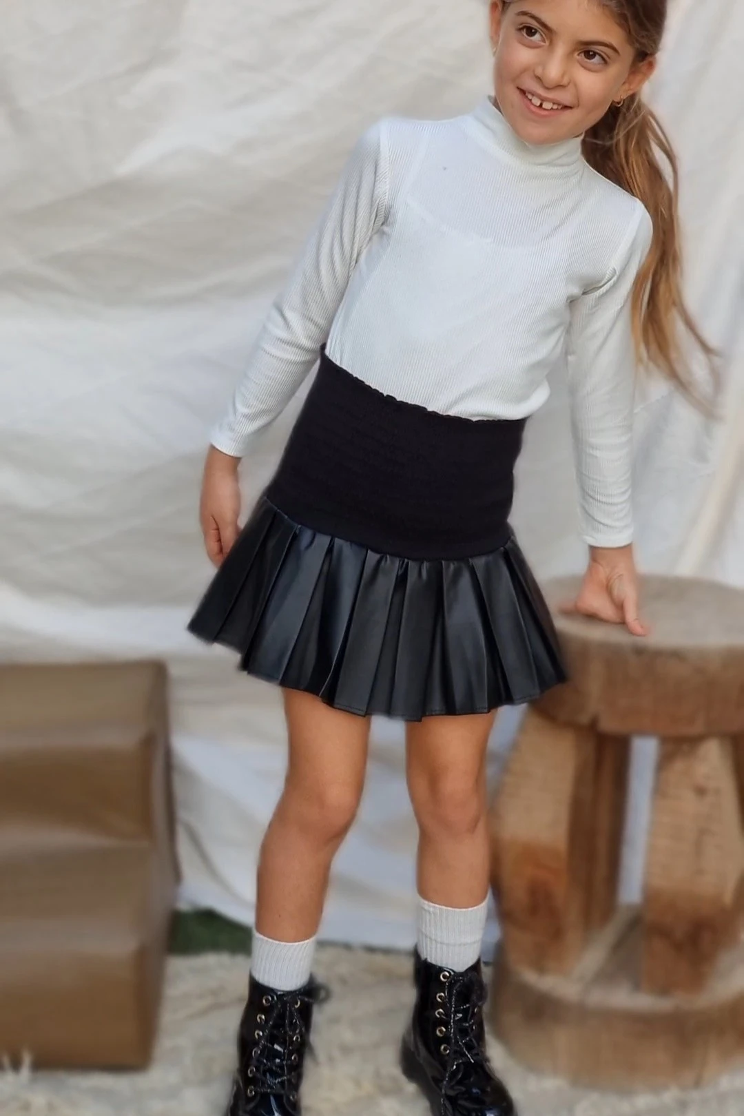 Gia Skirt – Leather