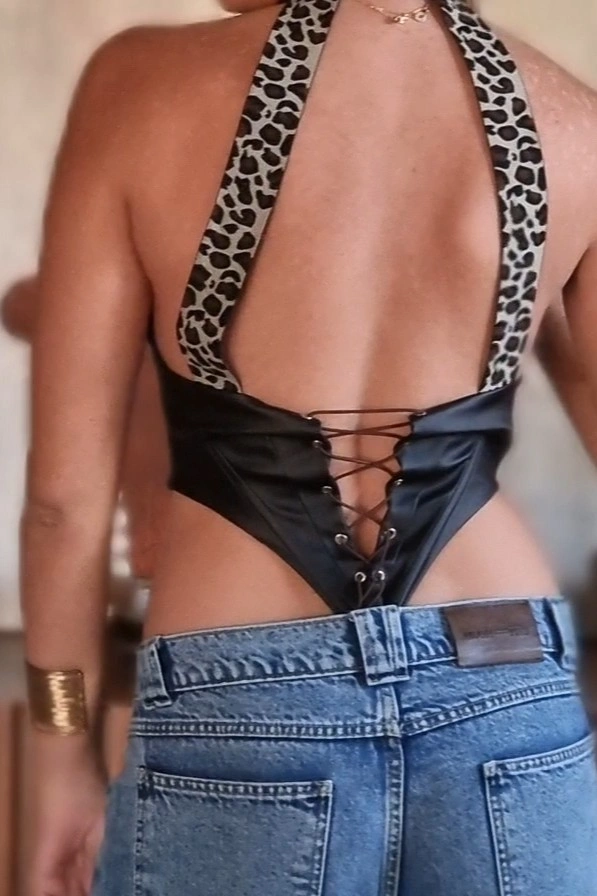 Kiara Corset Top – Black