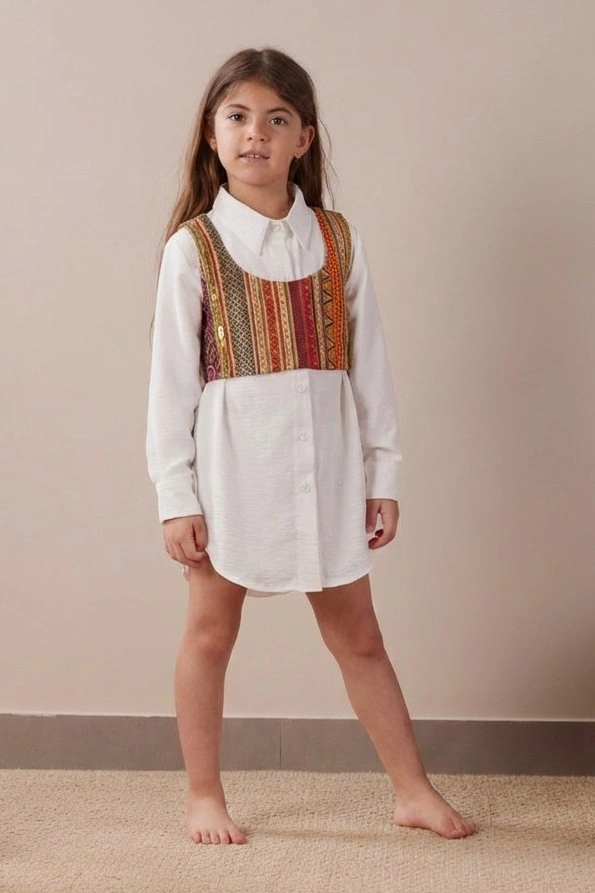 Ayla Shirt Dress – White