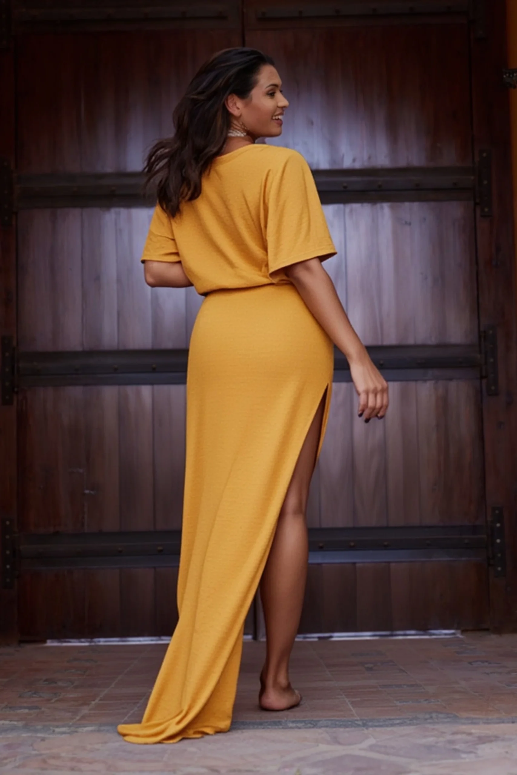 Thea Kaftan – Mustard