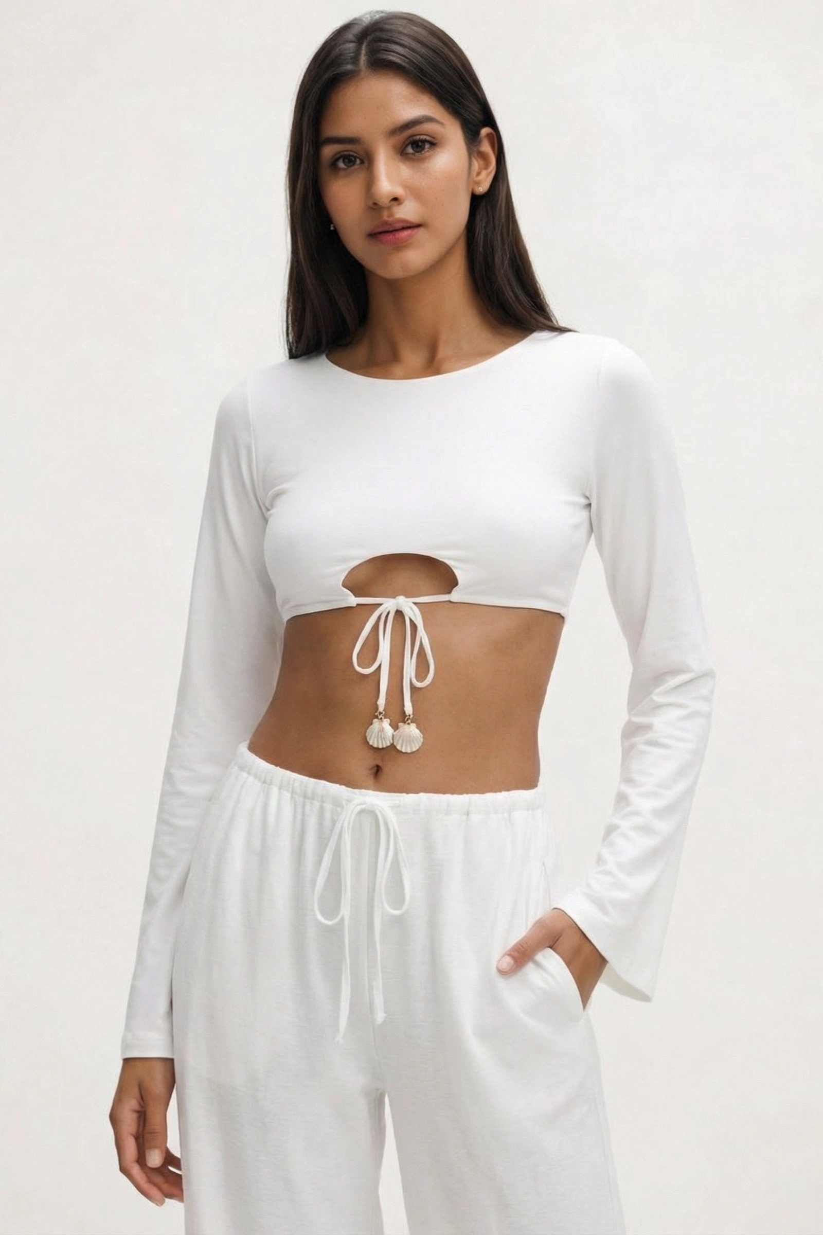 Shelly Top – White